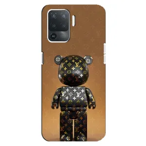 Чехлы для OPPO Reno 5 Lite - Bearbrick Louis Vuitton (PREMIUMPrint)