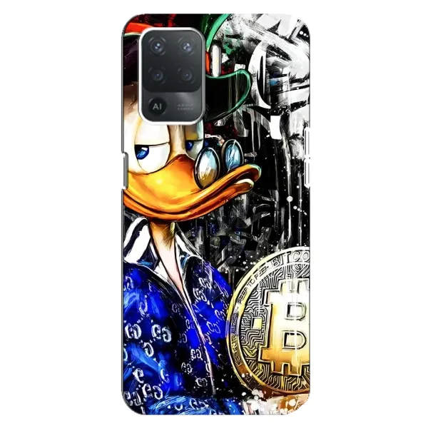 Чехол с принтом «Биткойн Скрудж» для OPPO Reno 5 Lite