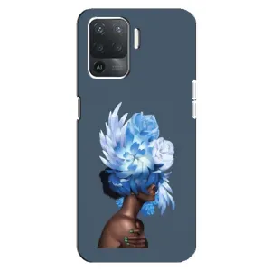 Чехлы (ART) Цветы на OPPO Reno 5 Lite (VPrint) (Цветы на голове)