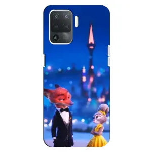 Чехол Зоотрополіс на OPPO Reno 5 Lite (Романтический вечер Зверополис)