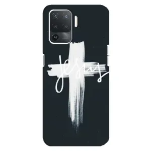 Чехол для OPPO Reno 5 Lite (AlphaPrint) - (Христианские) (Иисус)