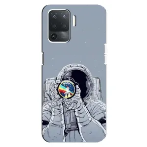 Чехол с принтом «Космонавт фото» для OPPO Reno 5 Lite
