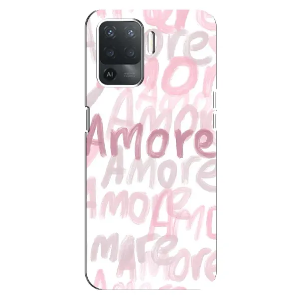 Чехол с принтом «Аморе любовь» для OPPO Reno 5 Lite Чехол с принтом «Аморе любовь» для OPPO Reno 5 Lite