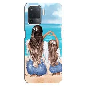 Чохол з друком для OPPO Reno 5 Lite - (Мама з дитинкою) (AlphaPrint) (Мама з донькою)