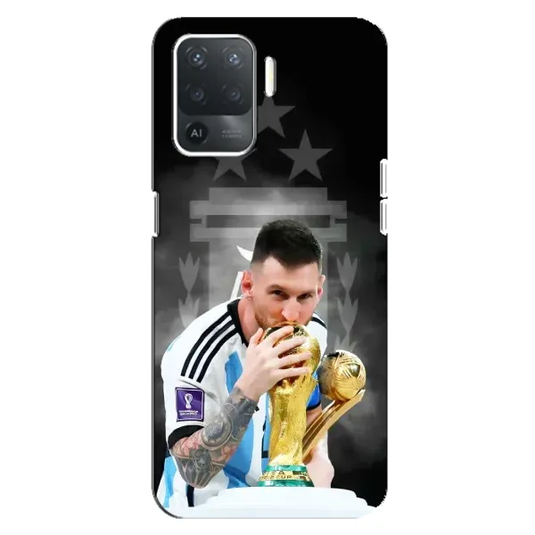 Чохол з принтом «Мессі Чемпіон» для OPPO Reno 5 Lite
