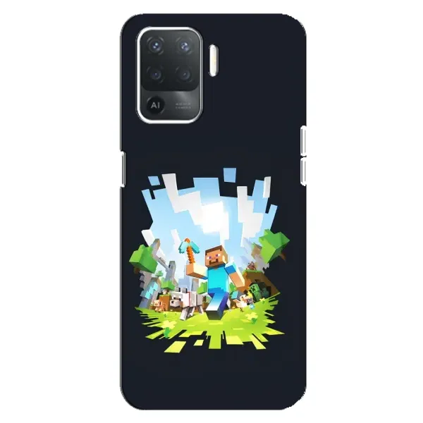 Чохол з принтом «персонажі Minecraft» для OPPO Reno 5 Lite Чохол з принтом «персонажі Minecraft» для OPPO Reno 5 Lite