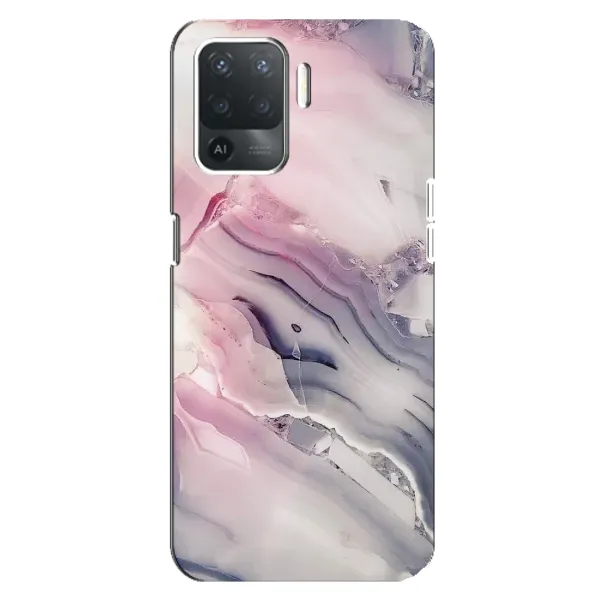 Чехол с принтом «Пурпурный Мрамор» для OPPO Reno 5 Lite
