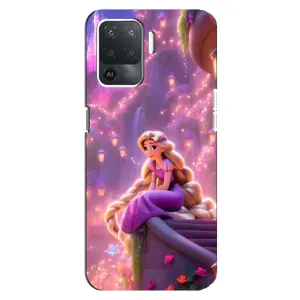 Чехол Рапунцель для OPPO Reno 5 Lite (Рапунцель в замке)