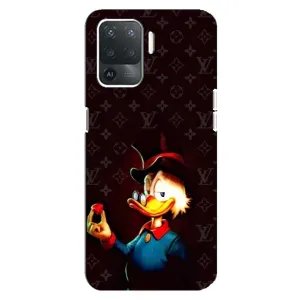 Чехлы для OPPO Reno 5 Lite - Скрудж МакДак Louis Vuitton (PREMIUMPrint) (Скрудж с бриллиантом)