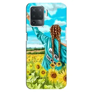 Чехол для Патриота Украины OPPO Reno 5 Lite - (AlphaPrint) (Украиночка)