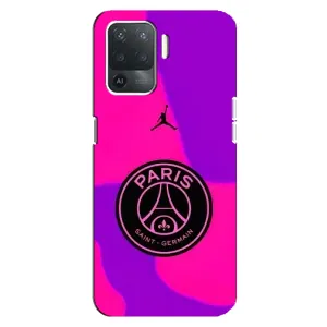 Чехлы PSG для OPPO Reno 5 Lite (AlphaPrint) (яркий ПСЖ)