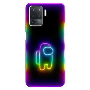 Чохли Амонг Ас для OPPO Reno 5 Lite (AlphaPrint) (Яскравий скін)