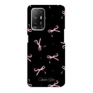 Чохол з бантиками на OPPO Рeнo 5з (Банти на чорному)