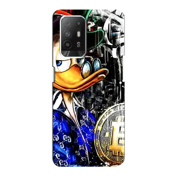 Чехол с принтом «Биткойн Скрудж» для OPPO Reno 5z
