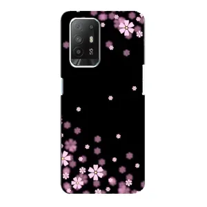 Чохол для OPPO Рeнo 5з - з принтом (Дизайнерські) (AlphaPrint) (Квіти маленькі)