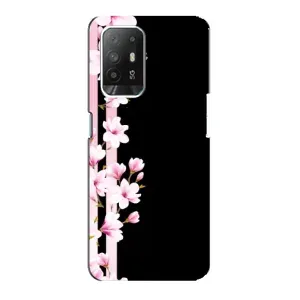 Чохол для OPPO Рeнo 5з - з принтом (Дизайнерські) (AlphaPrint) (Квіточки)