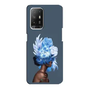 Чехлы (ART) Цветы на Oppo Reno 5z (VPrint) (Квіти на голові)