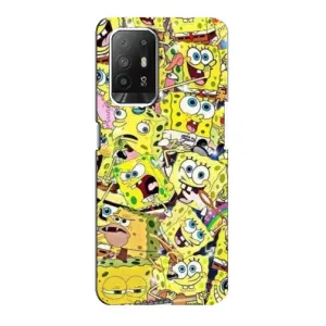 Чохол Губка Боб для OPPO Рeнo 5з (Емоції Спан Боба)