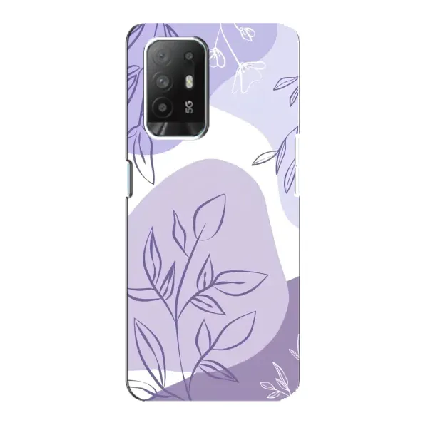 Чехол с принтом «Фиолетовые листья абстракция» для OPPO Reno 5z Чехол с принтом «Фиолетовые листья абстракция» для OPPO Reno 5z
