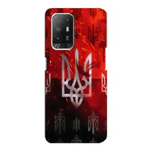 Украинские Чехлы для Oppo Reno 5z с картинкой УПА (AlphaPrint) (ГЕРБ УПА)