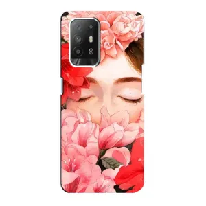 Чехлы (ART) Цветы на Oppo Reno 5z (VPrint) (Очі в квітах)