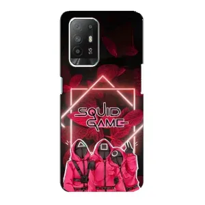 Чохол Гра в кальмара для Oppo Reno 5z (Охоронці Гра кальмара)