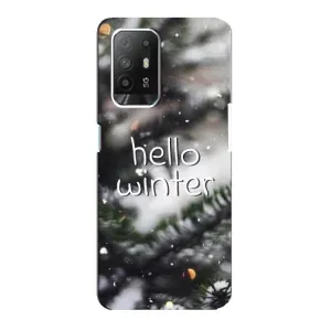 Новогодние, Праздничные Чехлы для Oppo Reno 5z - 2024 год (Hello winter)