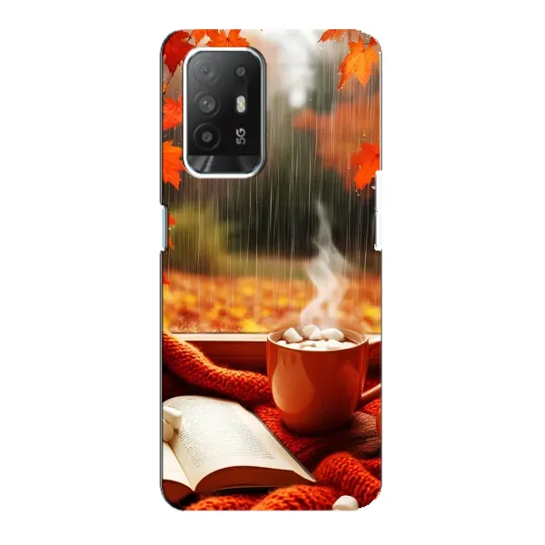 Чехол с принтом «Кофе и дождь» для OPPO Reno 5z Чехол с принтом «Кофе и дождь» для OPPO Reno 5z