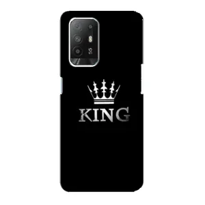 Чехол с Короной Оппо Рено 5з - (AlphaPrint) (KING)