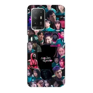 Чохол Гра в кальмара для Oppo Reno 5z (Колаж Гра кальмара)