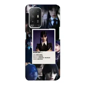 Чохли Венсдей на Oppo Reno 5z Уенсдей (AlphaPrint) (колаж Венздей)
