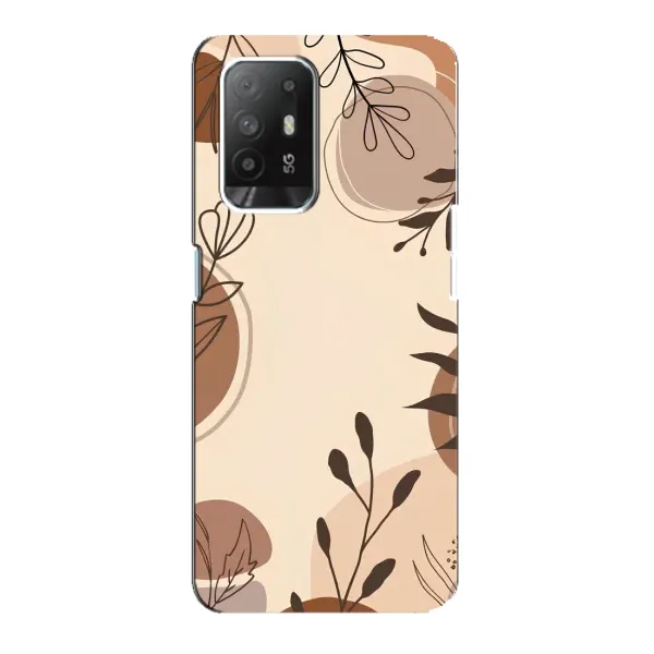 Чохол з принтом «Коричневі квіти» для OPPO Reno 5z Чохол з принтом «Коричневі квіти» для OPPO Reno 5z