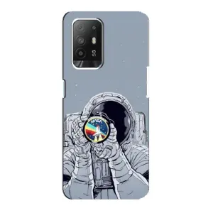 Чохол NASA для Oppo Reno 5z (AlphaPrint) (Космонавт фото)