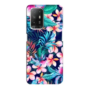 Чохол для OPPO Рeнo 5з - з принтом (Дизайнерські) (AlphaPrint) (Мальовничі квіти)