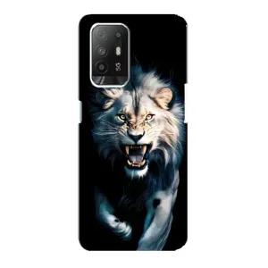 Чохол з картинкою 'Хижаки' для Oppo Reno 5z (Лев у темряві)