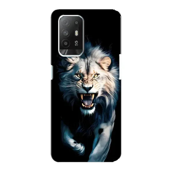 Чохол з принтом «Лев у темряві» для OPPO Reno 5z