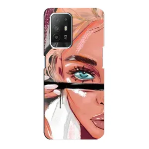 Чохол з друком для Oppo Reno 5z - (Мода) (AlphaPrint) (Макіяж)
