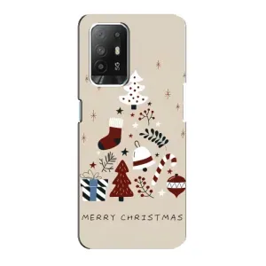 Рождественские Чехлы для Oppo Reno 5z (VPrint) (Merry Christmas)