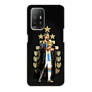 Чехлы для Oppo Reno 5z (Leo чемпион) (AlphaPrint) (Месси Король)