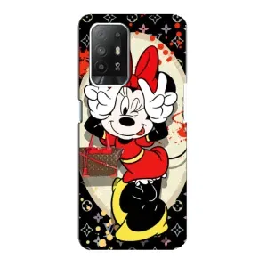 Чехол Disney Mouse Oppo Reno 5z (PREMIUMPrint) (Минни peace)
