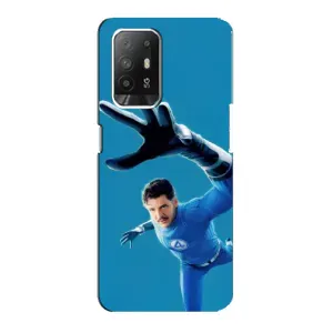 Чохол з принтом Фантастична четвірка для Oppo Reno 5z (Містер Фантастік супергерой)