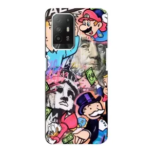 Чехлы с крутыми принтами для Oppo Reno 5z - (PREMIUMPrint) (Monopoly man)