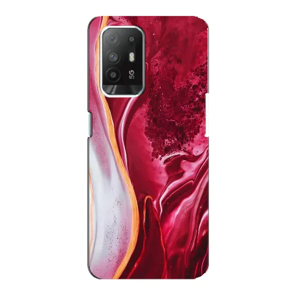 Чохол з принтом «Мрамор червоний» для OPPO Reno 5z Чохол з принтом «Мрамор червоний» для OPPO Reno 5z