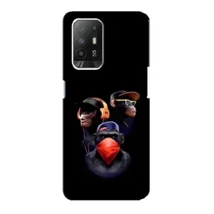 Чехол с Обезьянами Oppo Reno 5z - (AlphaPrint) (Три обезьяны)