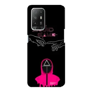 Чохол Гра в кальмара для Oppo Reno 5z (Мінімалізм Гра кальмара)