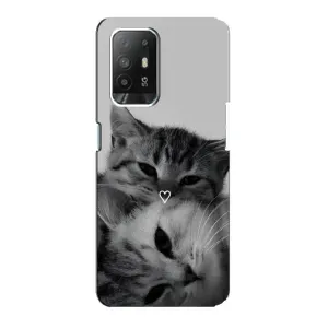 Чохол з малюнком кіт на Oppo Reno 5z (Пара котів)