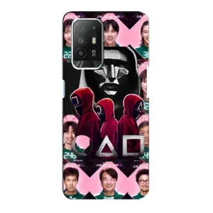 Чохол Гра в кальмара для Oppo Reno 5z (Учасники Гра кальмара)