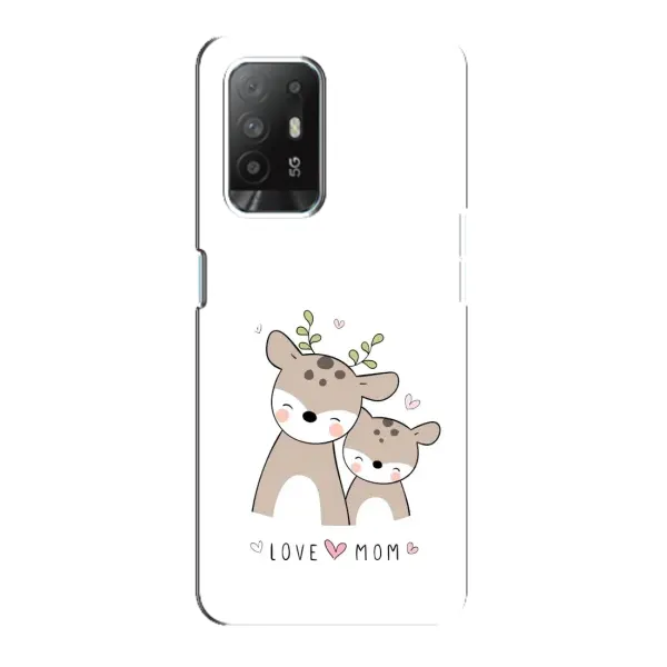 Чехол с принтом «Оленята мама и малыш» для OPPO Reno 5z Чехол с принтом «Оленята мама и малыш» для OPPO Reno 5z