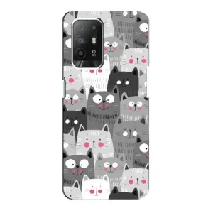 Чохли з Котиками для Oppo Reno 5z (VPrint) (Мальовані котики)