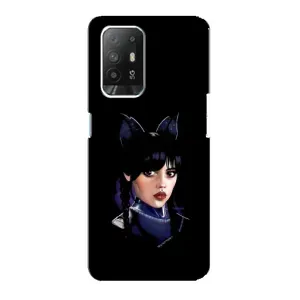 Чохли Венсдей на Oppo Reno 5z Уенсдей (AlphaPrint) (серйозна Венздей)